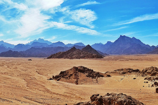 Pohľad na Arabskú púšť