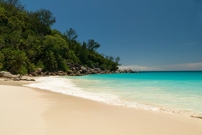 Jedna z najkrajších pláži na Seychelách