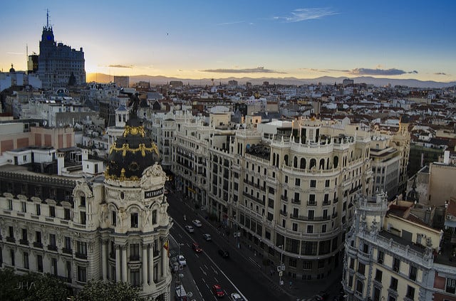 Pohľad na mesto Madrid