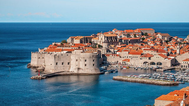 Chorvátske mesto Dubrovnik na juhu Dalmácie