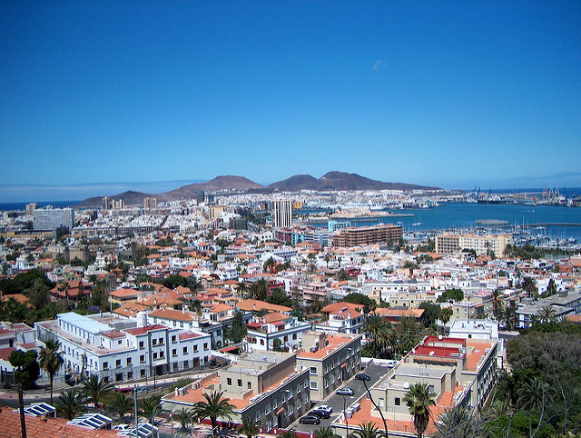 Pohľad na hlavné mesto Las Palmas