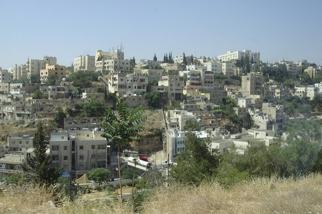Pohľad na Ammán, hlavné mesto Jordánska