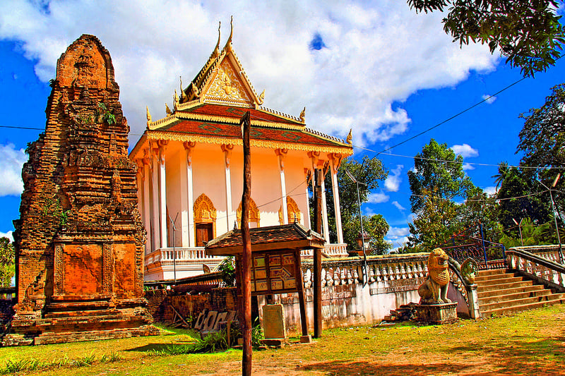 Mestečko Battambang na juhovýchode krajiny