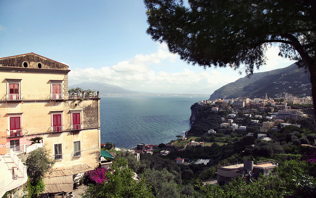 Pohľad na pobrežie Talianska