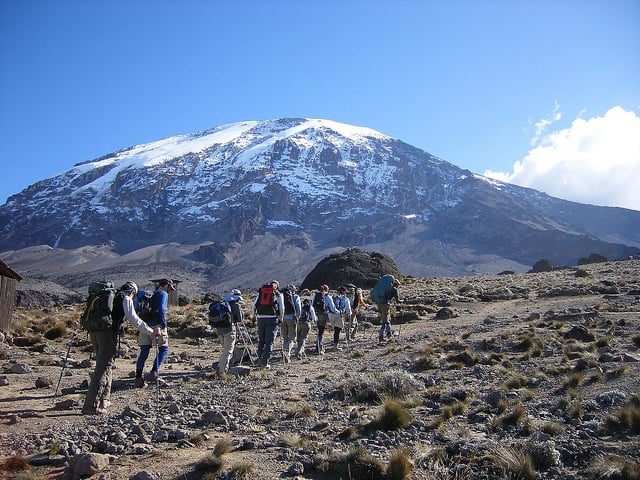 Horská turistika na Kilimandžáre