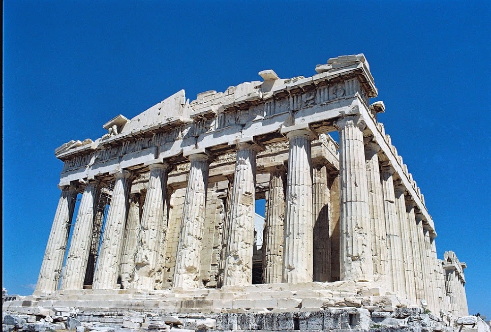 Chrám Parthenón na Akropole