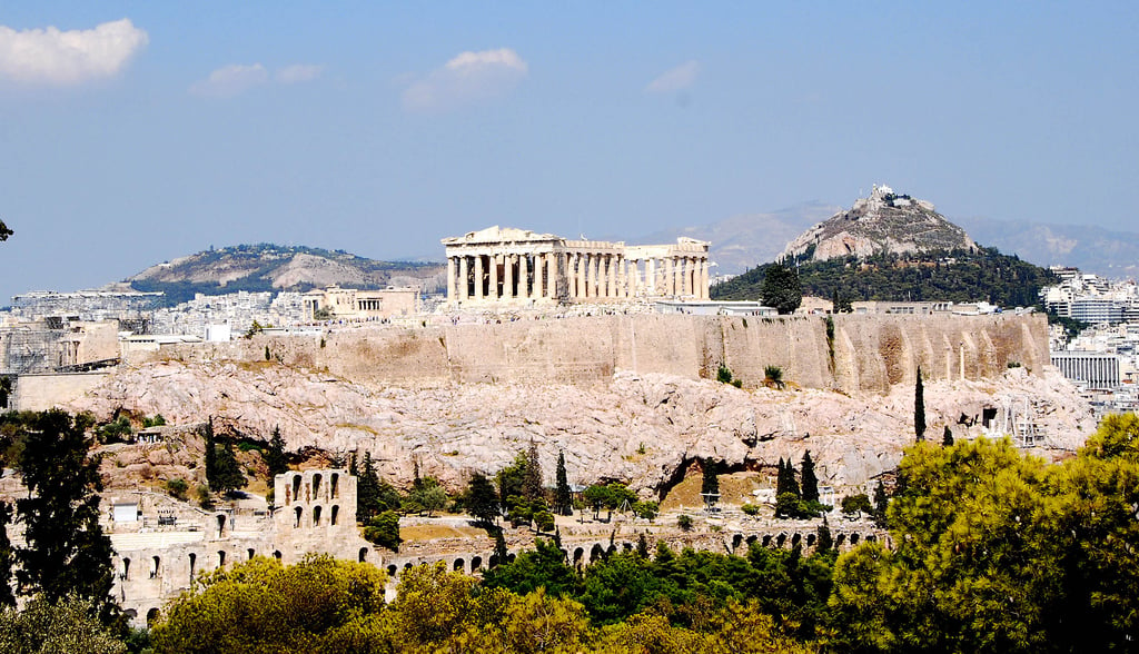 Vrch Lykabettos a Akropola