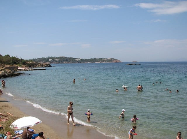 Pláž v Kavouri