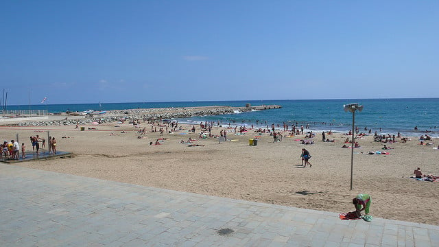 Najmladšia barcelonská pláž Llevant Beach