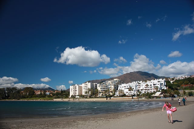 Pohľad na Playa de Christo v Estepone