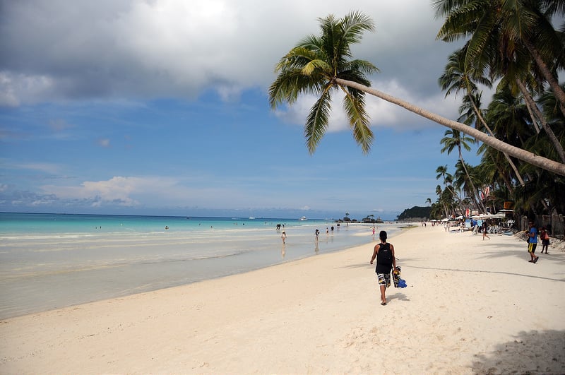 White Beach na ostrove Boracay