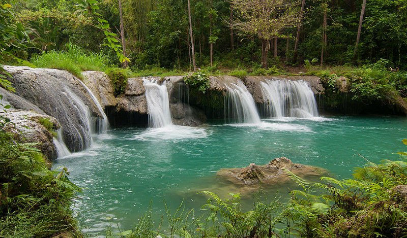 Vodopády Cambugahay na ostrove Siquijor
