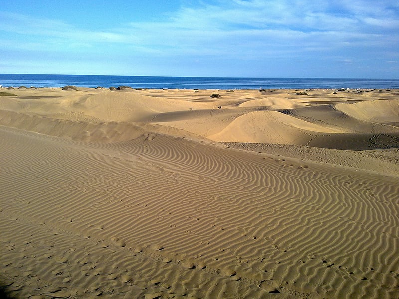 Piesočnaté duny v Maspalomas