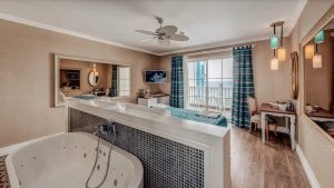 Superior izba s jacuzzi a výhľadom na more