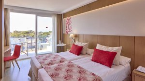 Room with side sea view
