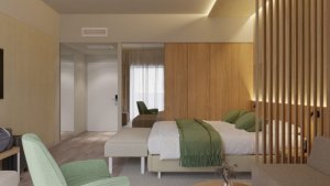 Dvojlôžková izba premium s prístelkou (hotel, balkón, morská strana)