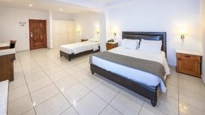 Room with shared pool