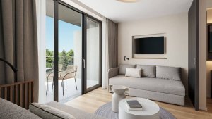Izba 2+2 vo Family hotel (balkón, park strana)