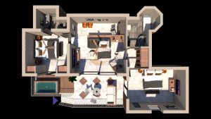 Luxury Family 2 Bedrooms Suite, sea view s vonkajšou jacuzzi