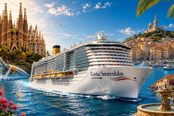 Poznávací zájazd Barcelona a Stredomorie na lodi Costa Smeralda