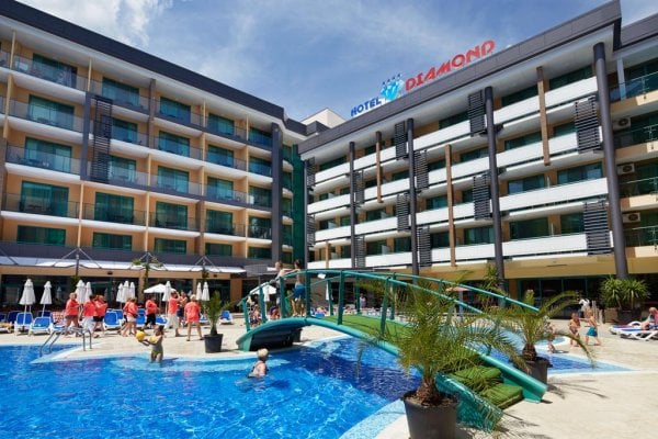Bulharsko, Slnečné pobrežie: Diamond Hotel 4* - Pláž