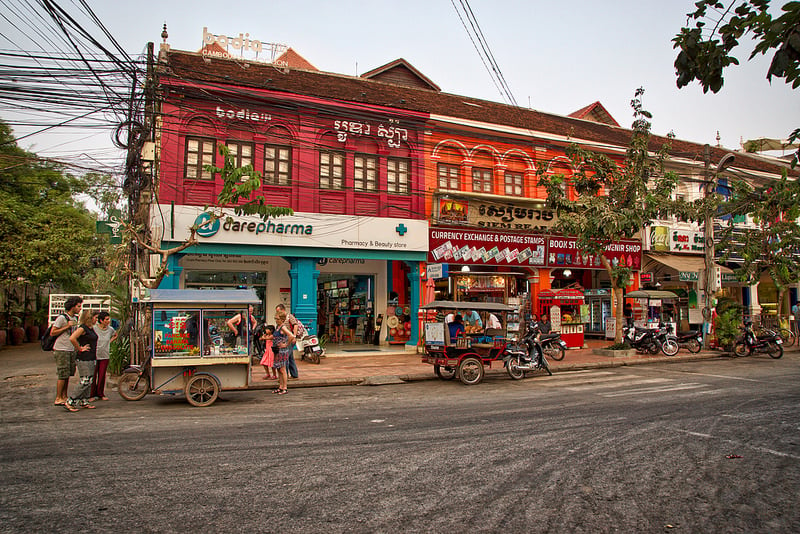 Mesto Siem Reap v rovnomennej provincii