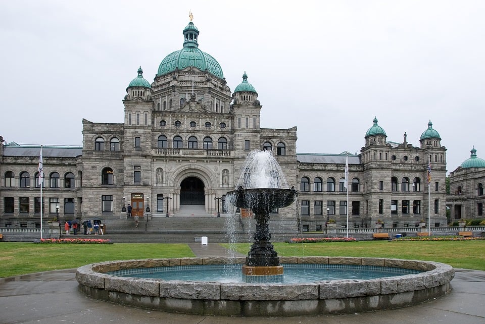 Budova parlamentu vo Vancouveri