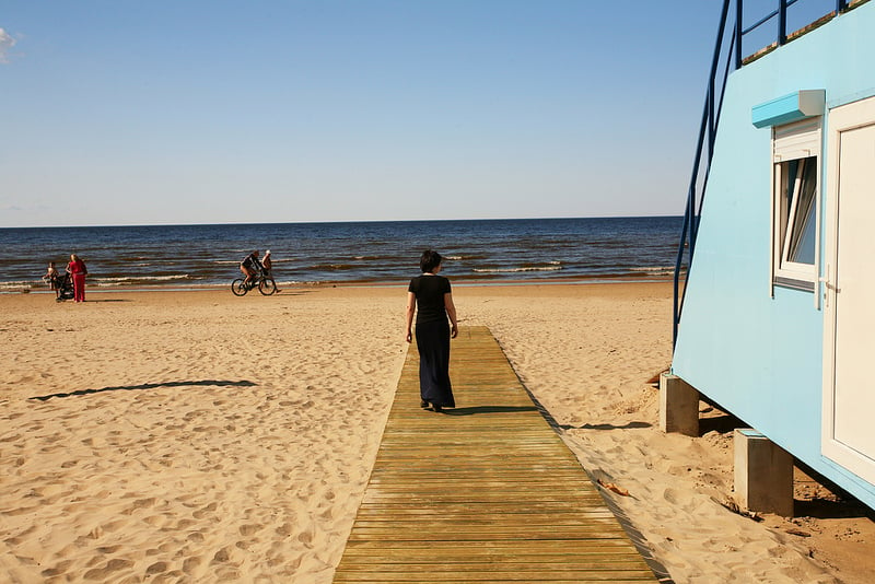 Pláže v letovisku Jurmala