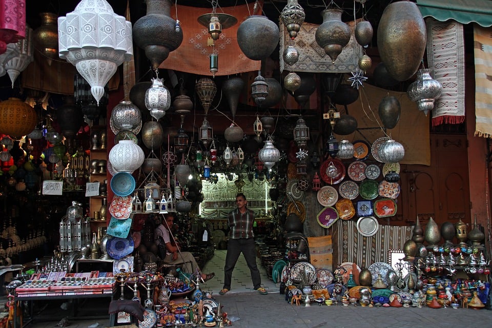 Typické marocké trhy