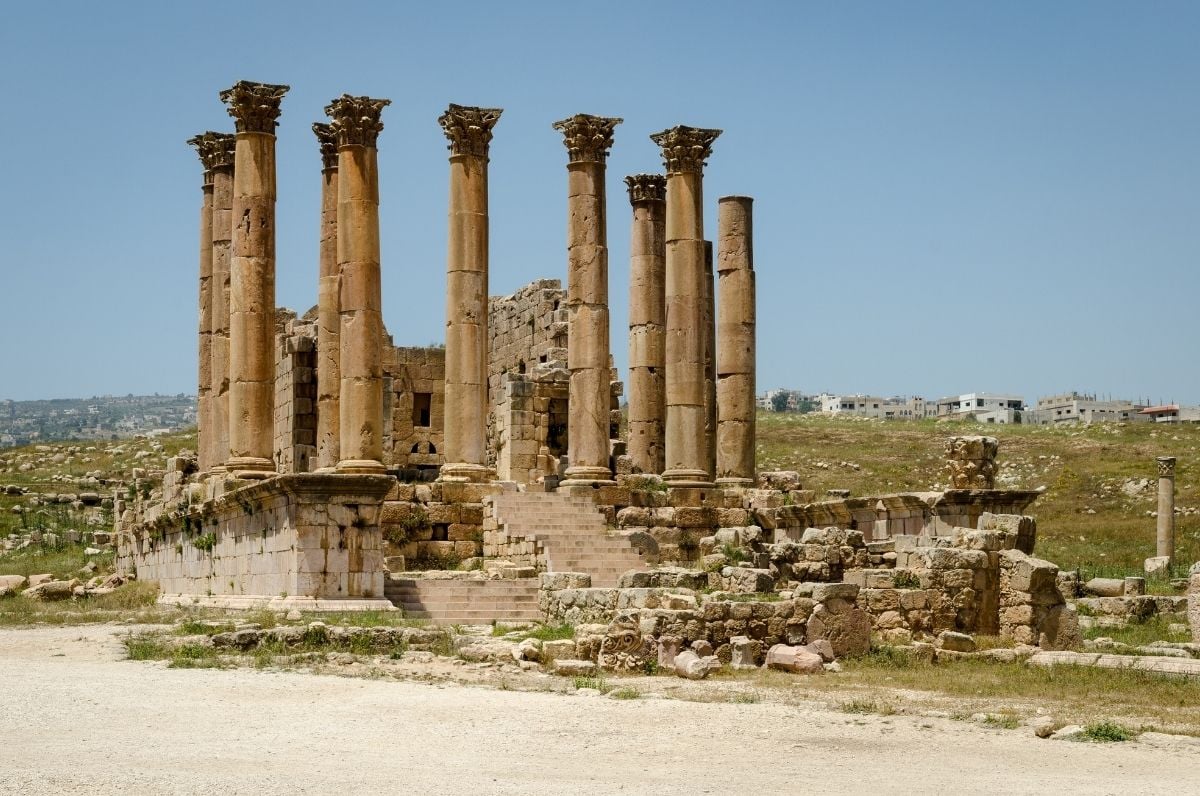 Chrám bohyne Artemis Jerash Jordánsko