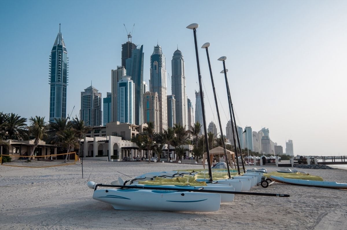 pláž Jumeirah v Dubaji