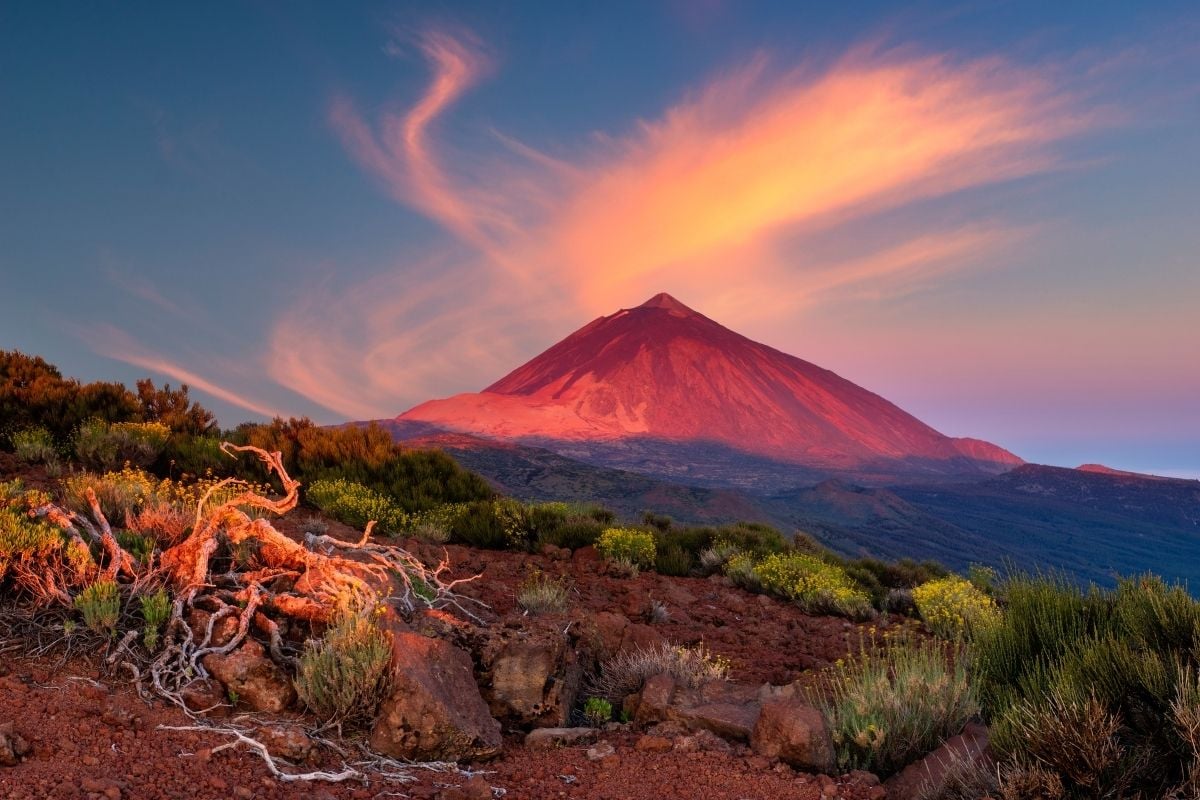 Sopka Teide na ostrove Tenerife