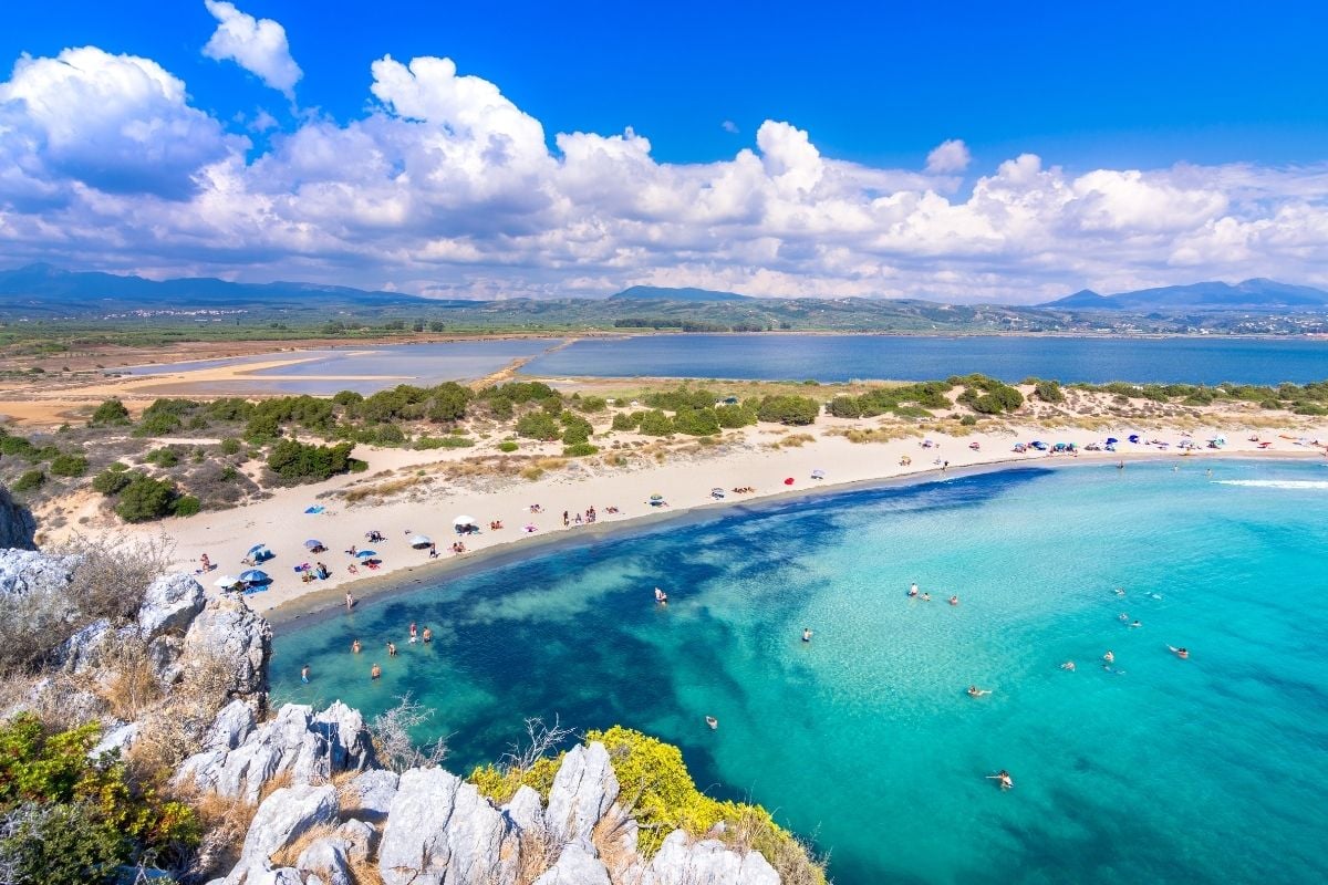 Pláž Voidokilia, Peloponéz, Grécko