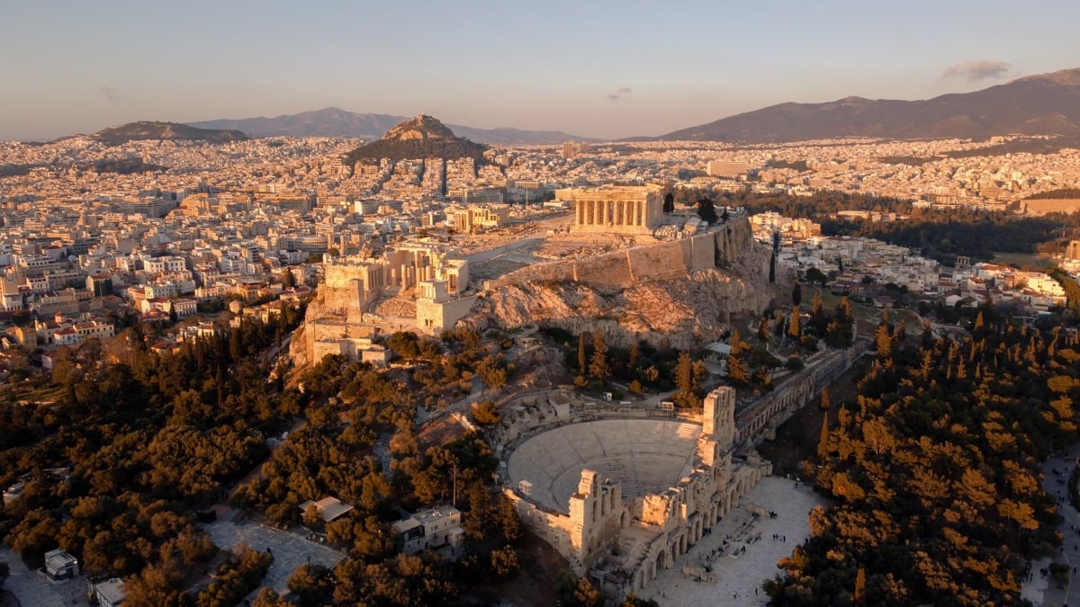 Akropolis v Aténach, Grécko