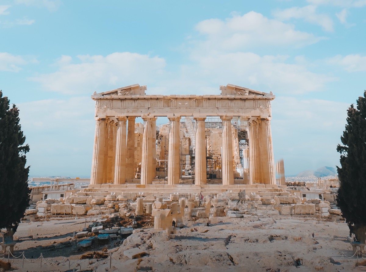 Parthenón zasvätený Aténe, patrónke mesta
