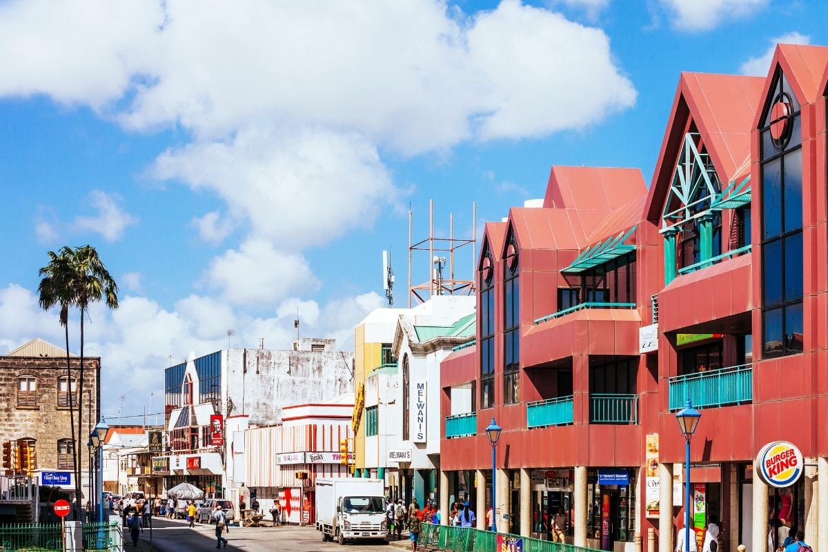 Centrum hlavného mesta Bridgetown, Barbados