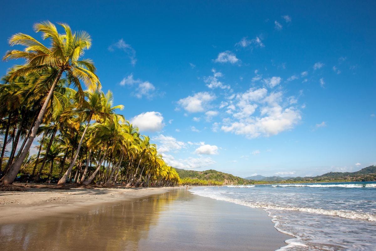 pláž na polostrove Nicoya, Kostarika