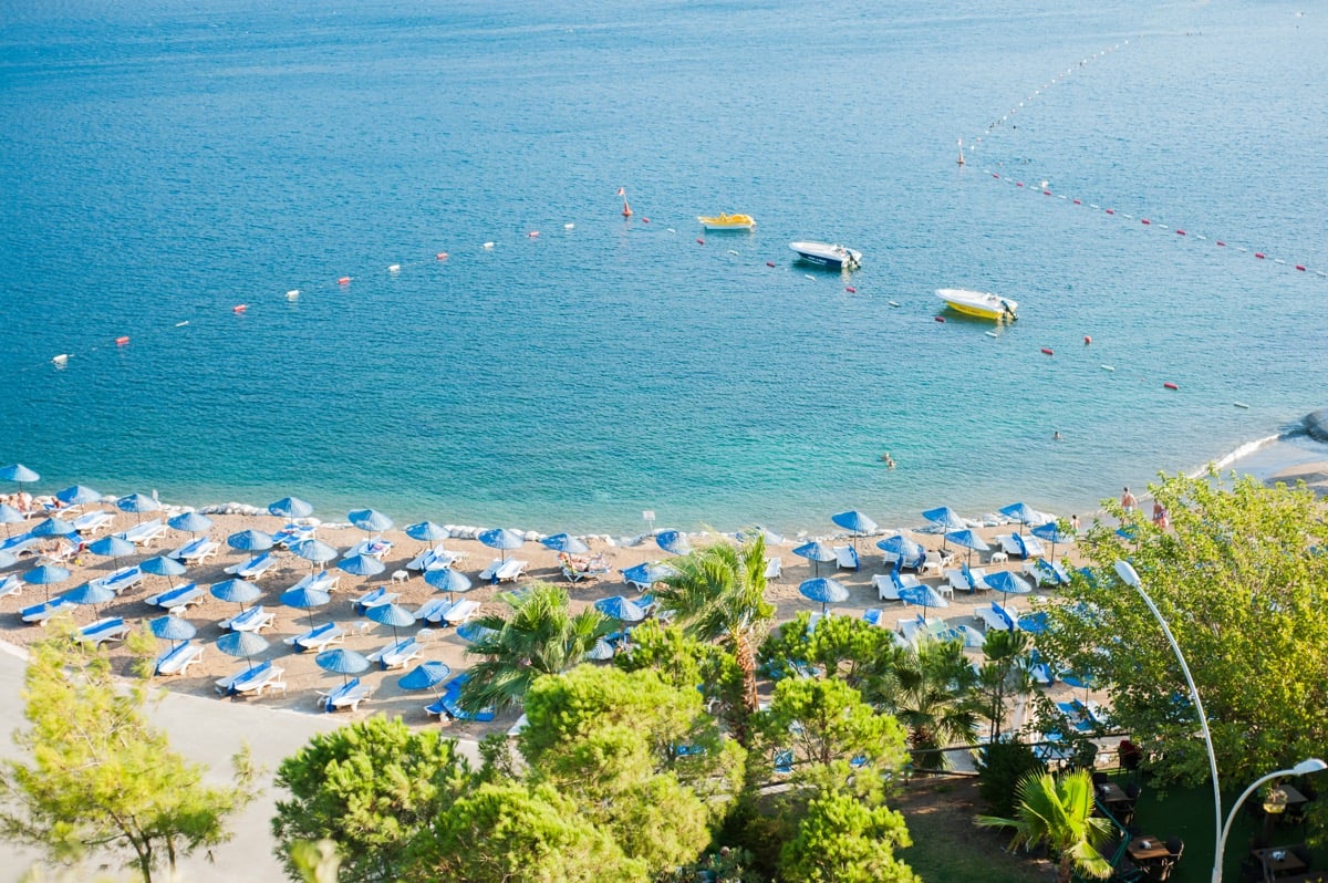 Içmeler Beach, Marmaris, Turecko