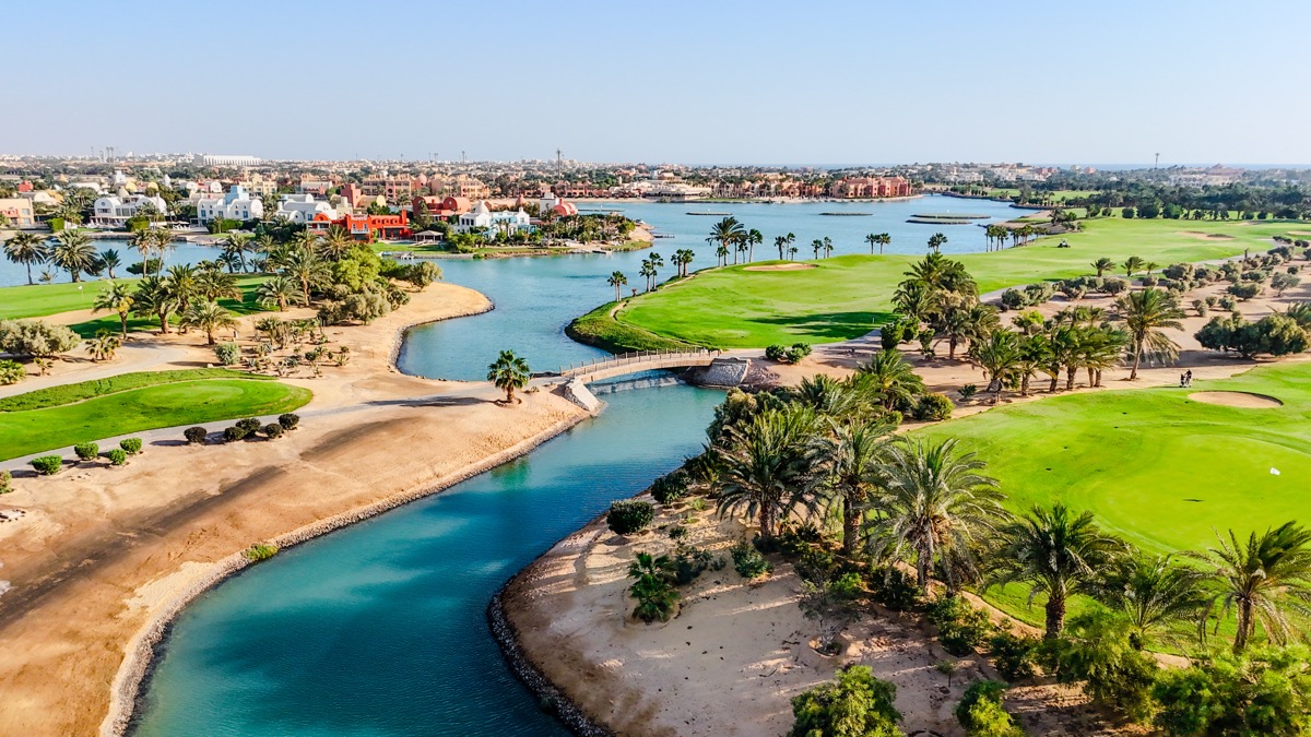 Golfové ihrisko v El Gouna, Egypt