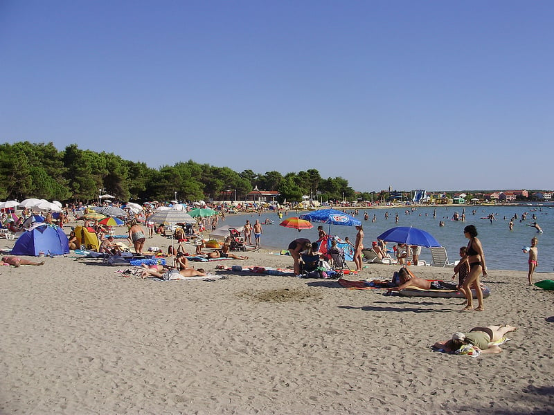 Zadarská pláž Zaton