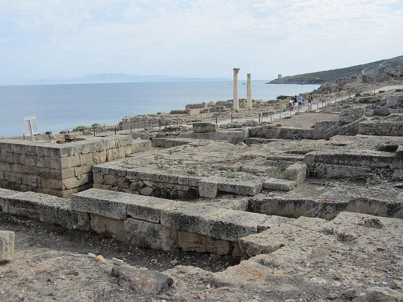 Ruiny starovekého mesta Tharros