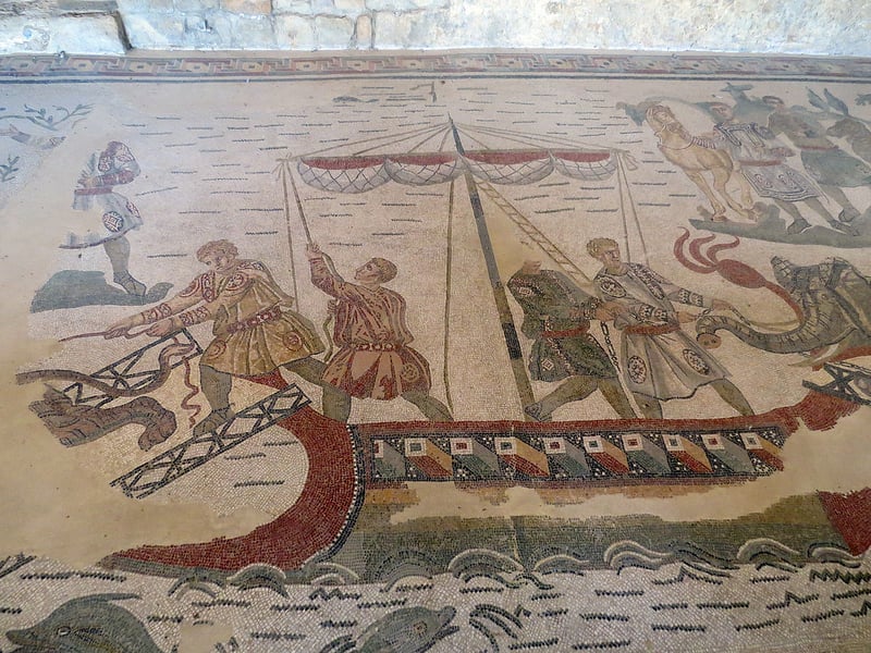 Mozaika vo Villa Romana del Casale